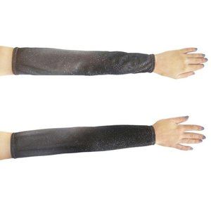 Sleeves for belly dance costume, evening, show. Gray silver sparkling. Size M/L